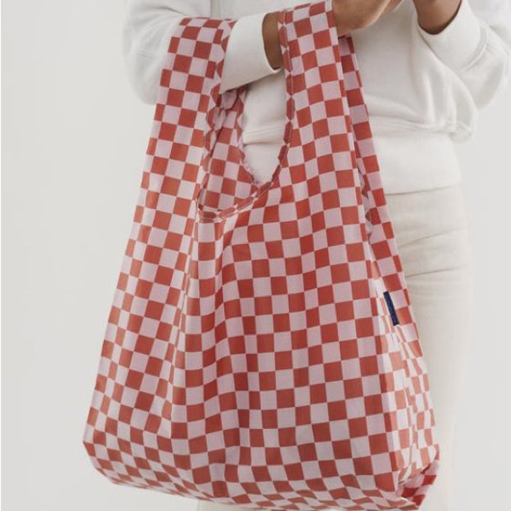 Rose Checkerboard Baggu
